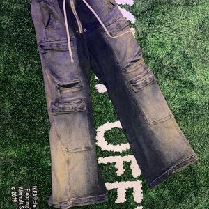 Rick Owens Jumbo Denim Double
Cargo 'Mineral Pearl Degrade'